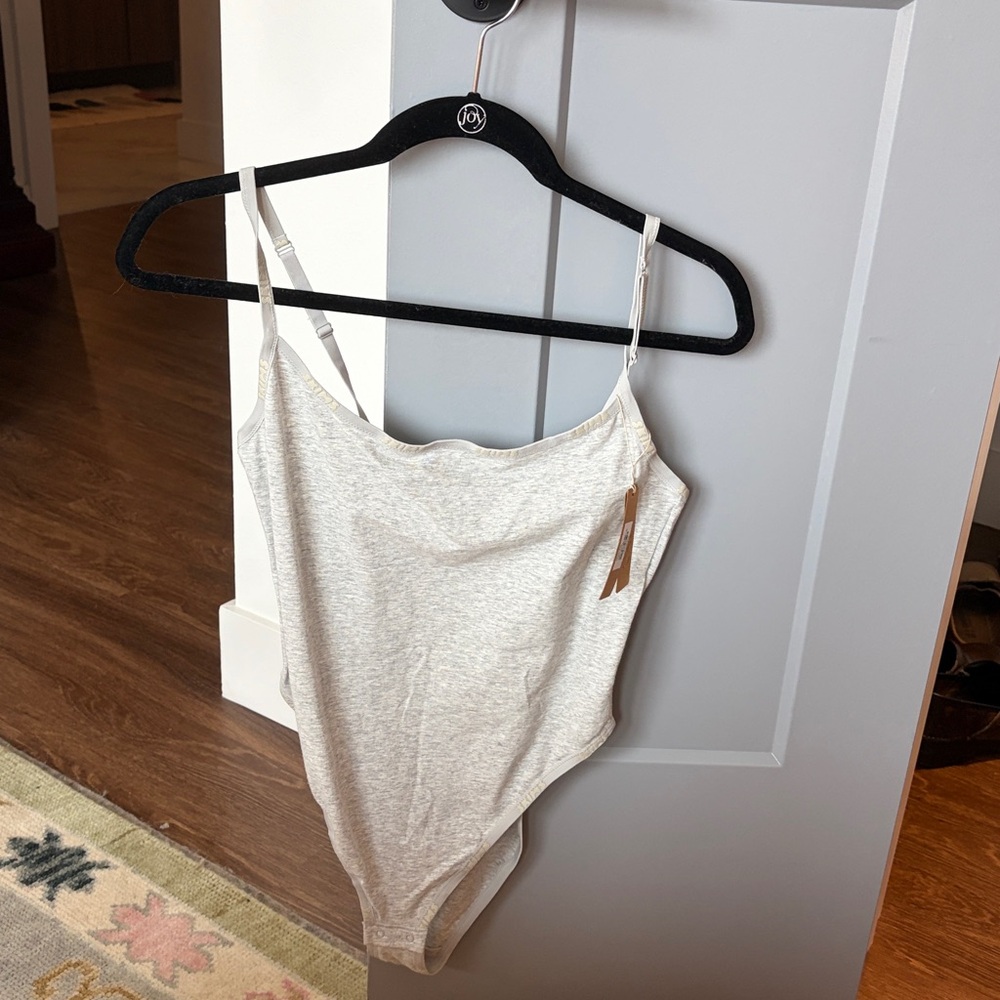 SKIMS Light Heather Gray Bodysuit